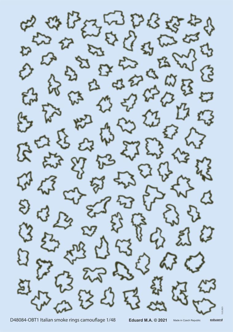 Декаль 1/48 Italian smoke rings camouflage