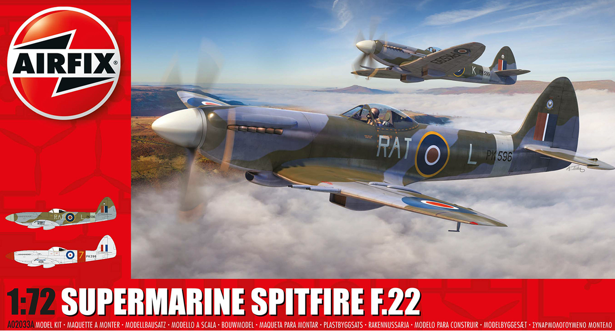 Сборная модель 1/72 Supermarine Spitfire F.22 (Airfix)