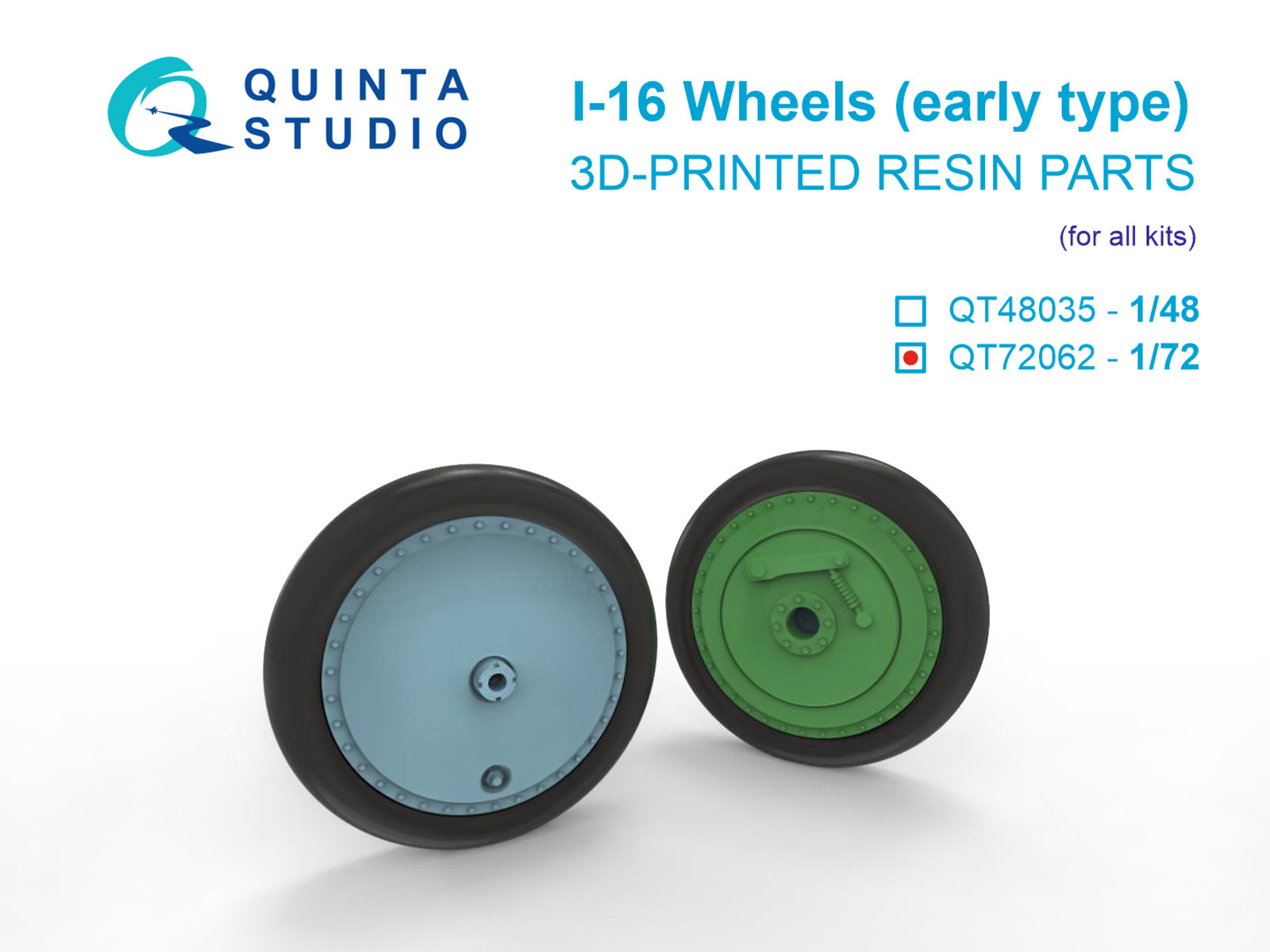 Колеса И-16 (ранние) с отдельными нагруженными шинами (Звезда)