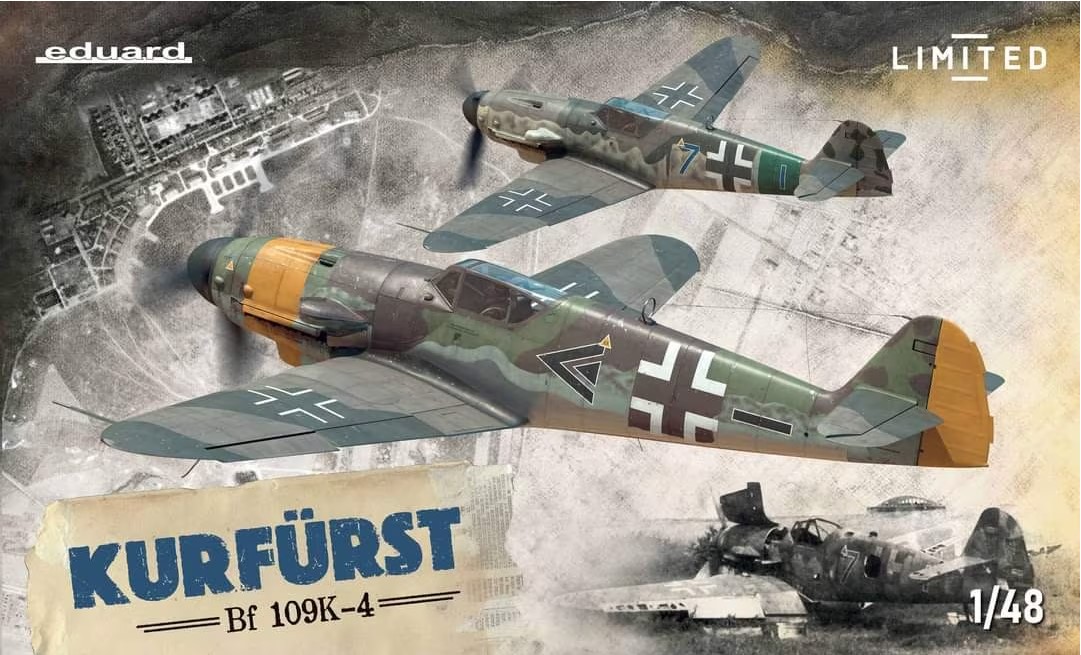 Сборная модель 1/48 Messerschmitt Bf-109K-4 KURFURST The Limited edition (Eduard kits) (damaged box)