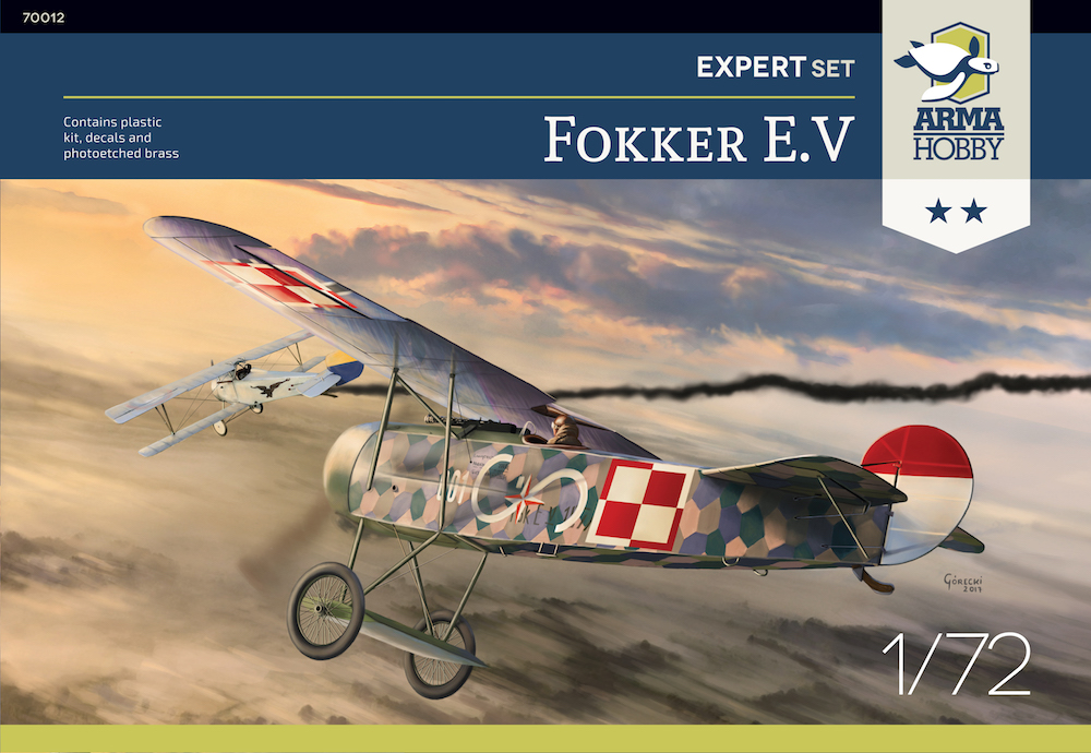 Сборная модель 1/72 Fokker E.V Expert Set (Arma Hobby)