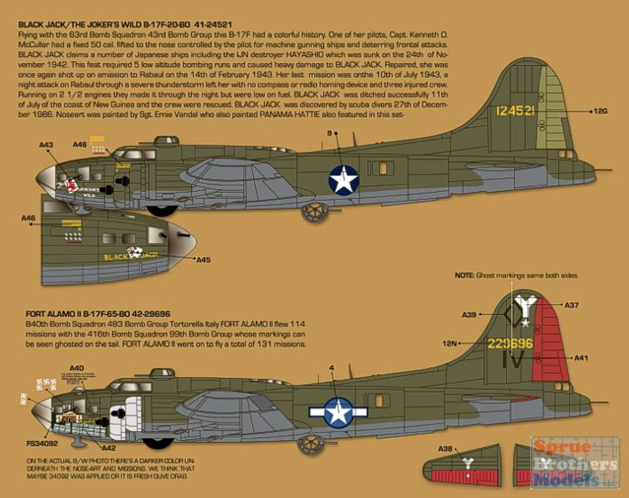 Декаль 1/32 Boeing B-17F Flying Fortress At War part 1(Zotz)