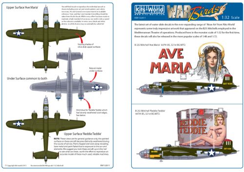 Декаль 1/32 North-American B-25J Mitchell (Kits-World)