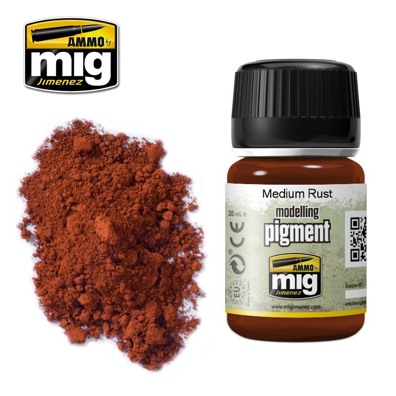 Сухие пигменты PIGMENT Medium Rust (35mL) (Ammo Mig)