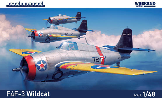 Сборная модель 1/48 Grumman F4F-3 Wildcat he Weekend edition (Eduard kits)