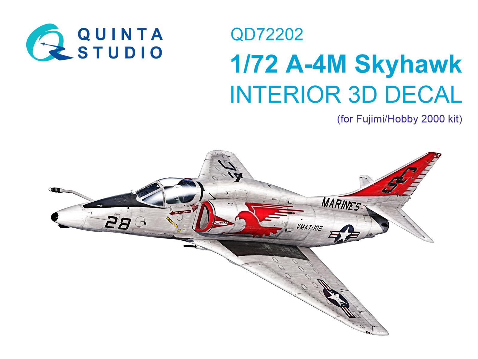 3D Декаль интерьера кабины A-4M Skyhawk (Fujimi/Hobby 2000)