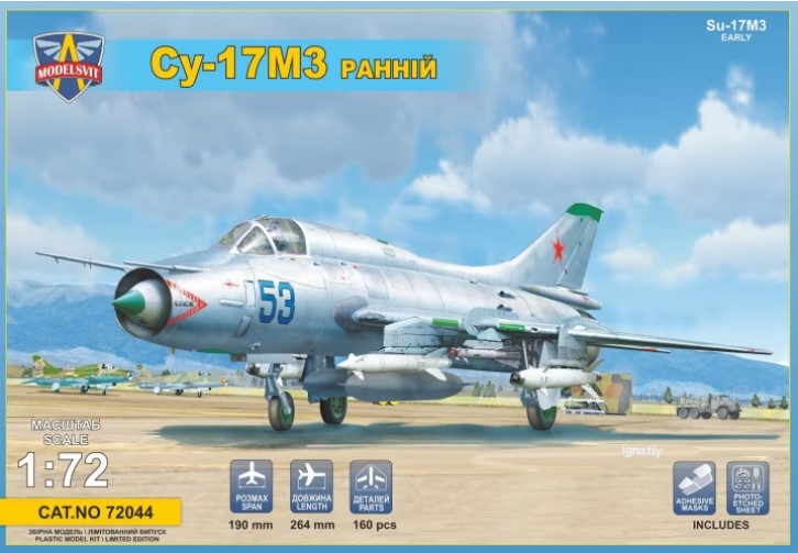 Сборная модель 1/72 Сухой Су-17М3 (Modelsvit)