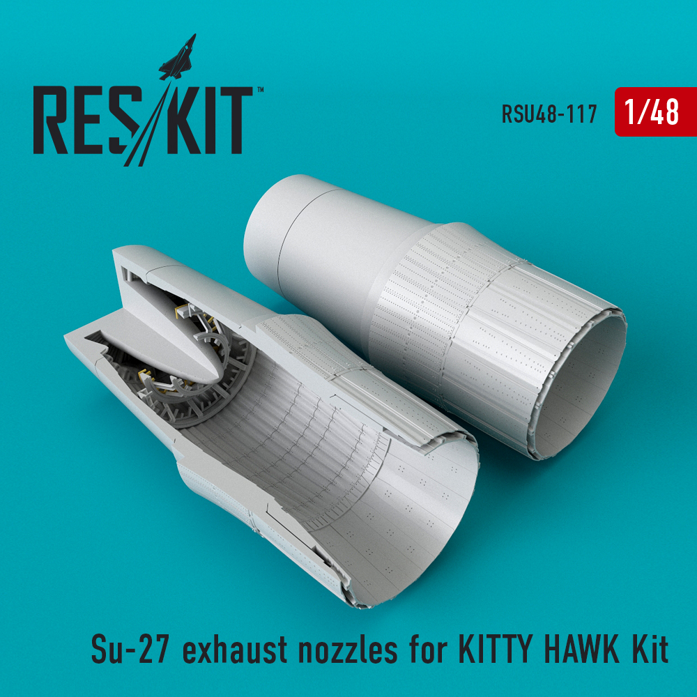 Дополнения из смолы 1/48 Sukhoi Su-27 exhaust nozzles (ResKit)