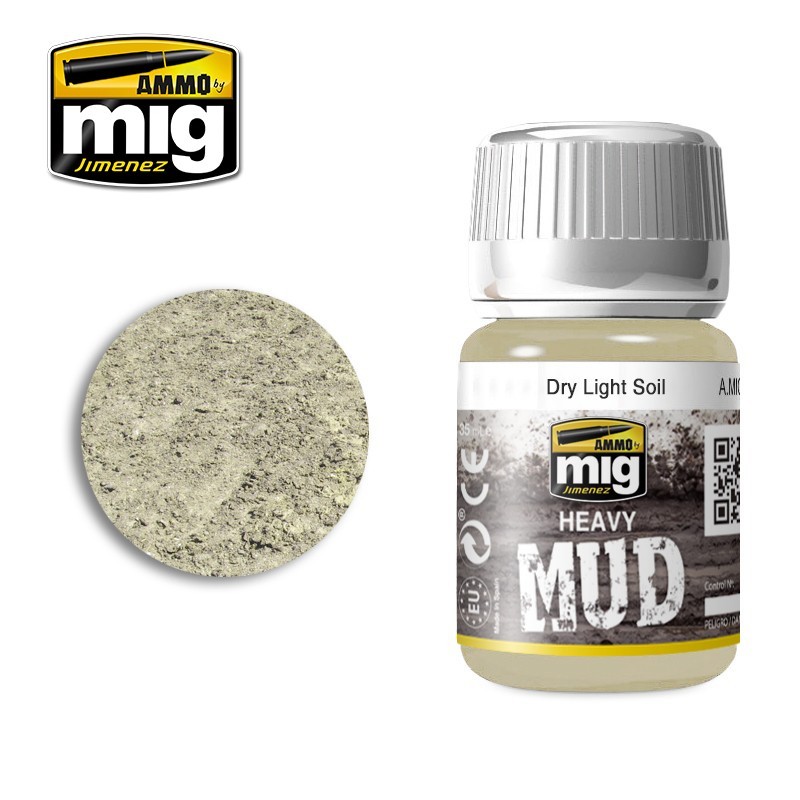 Жидкость для имитации грязевых брызг и потеков HEAVY MUD Dry Light Soil (35mL) (Ammo Mig)