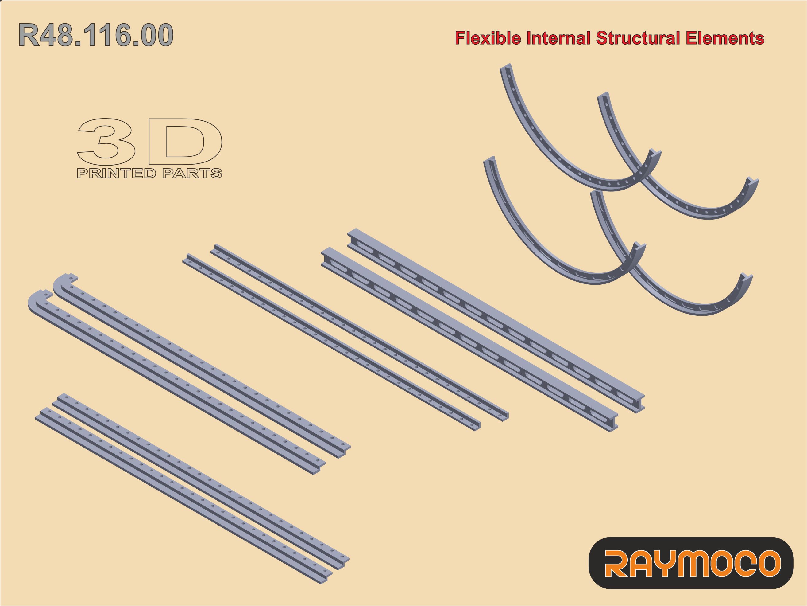 Дополнения из смолы 1/48 Гибкие внутренние структурные элементы (Raymoco)