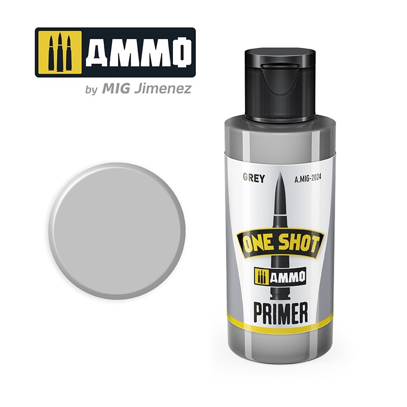 Грунтовка ONE SHOT PRIMER Grey (Ammo Mig) (60ml)