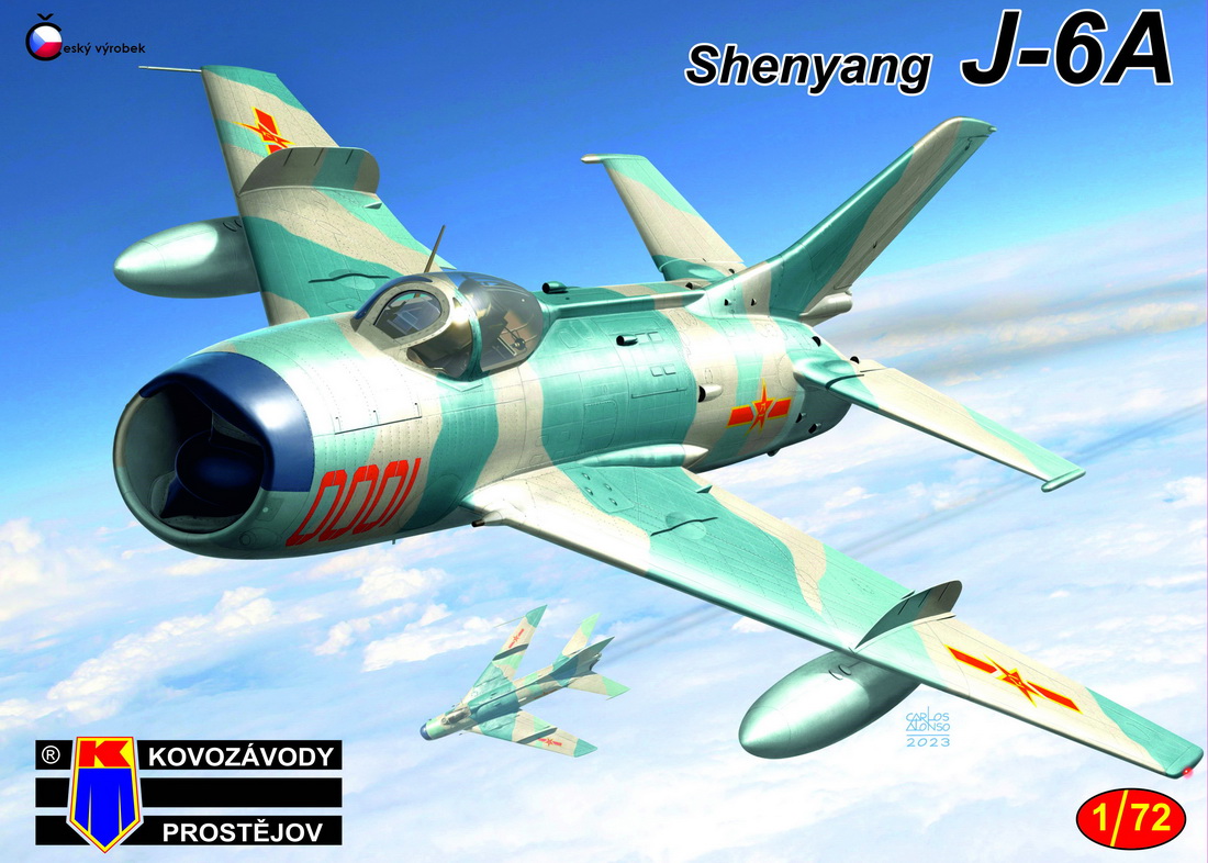 Сборная модель 1/72 Shenyang J-6A 'Chinese Fighter' new mould in 2023 (Kovozavody Prostejov)