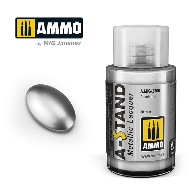 Лак металлик A-STAND Aluminium (Ammo Mig) (30ml)