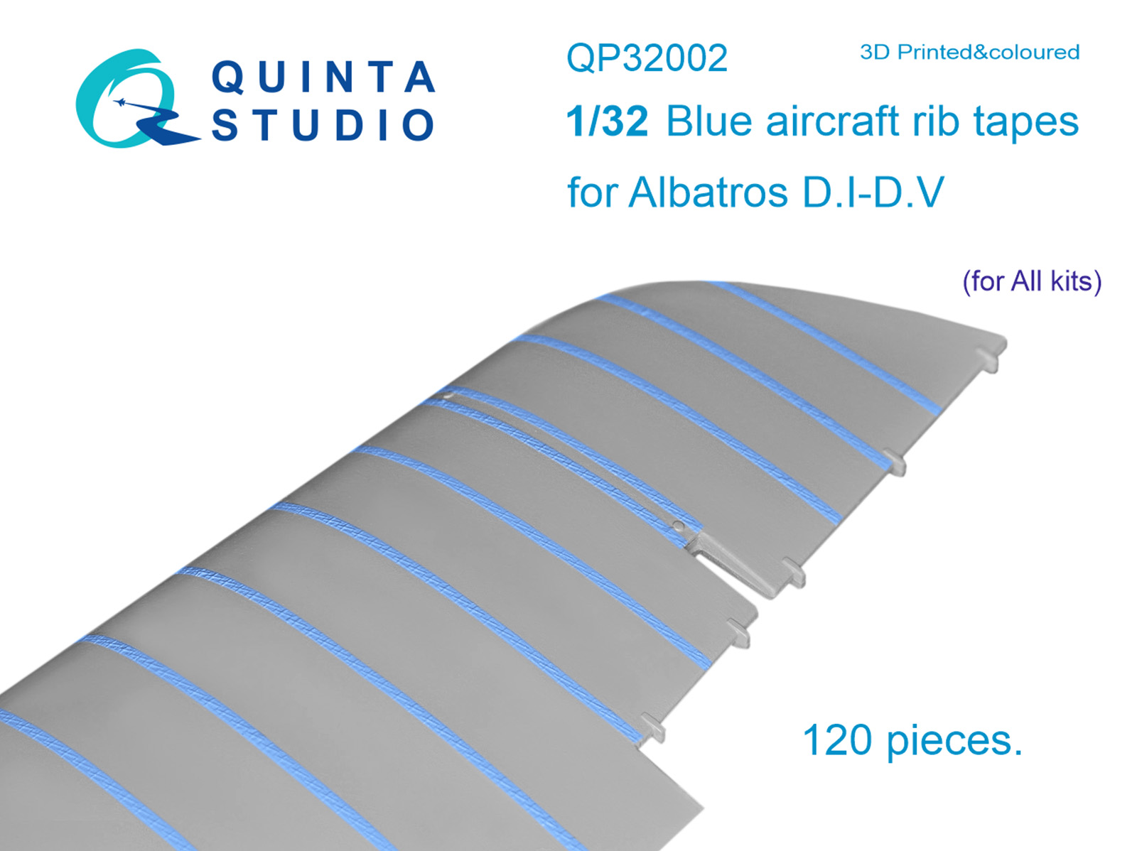 Голубые киперные ленты для Albatros D.I-D.V (для любых моделей)