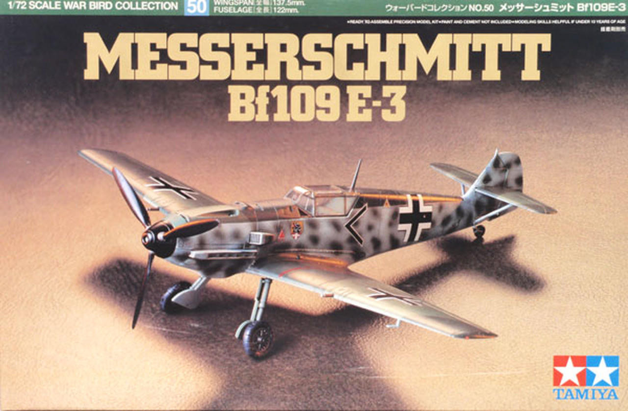Сборная модель 1/72 Messerschmitt Bf 109 E-3 (Tamiya)