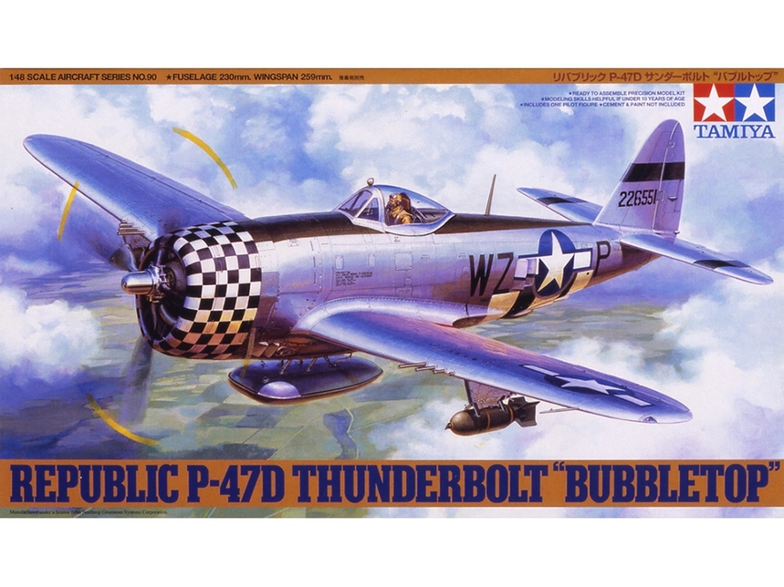 Сборная модель 1/48 Republic P-47D Thunderbolt 'Bubbletop' (Tamiya)