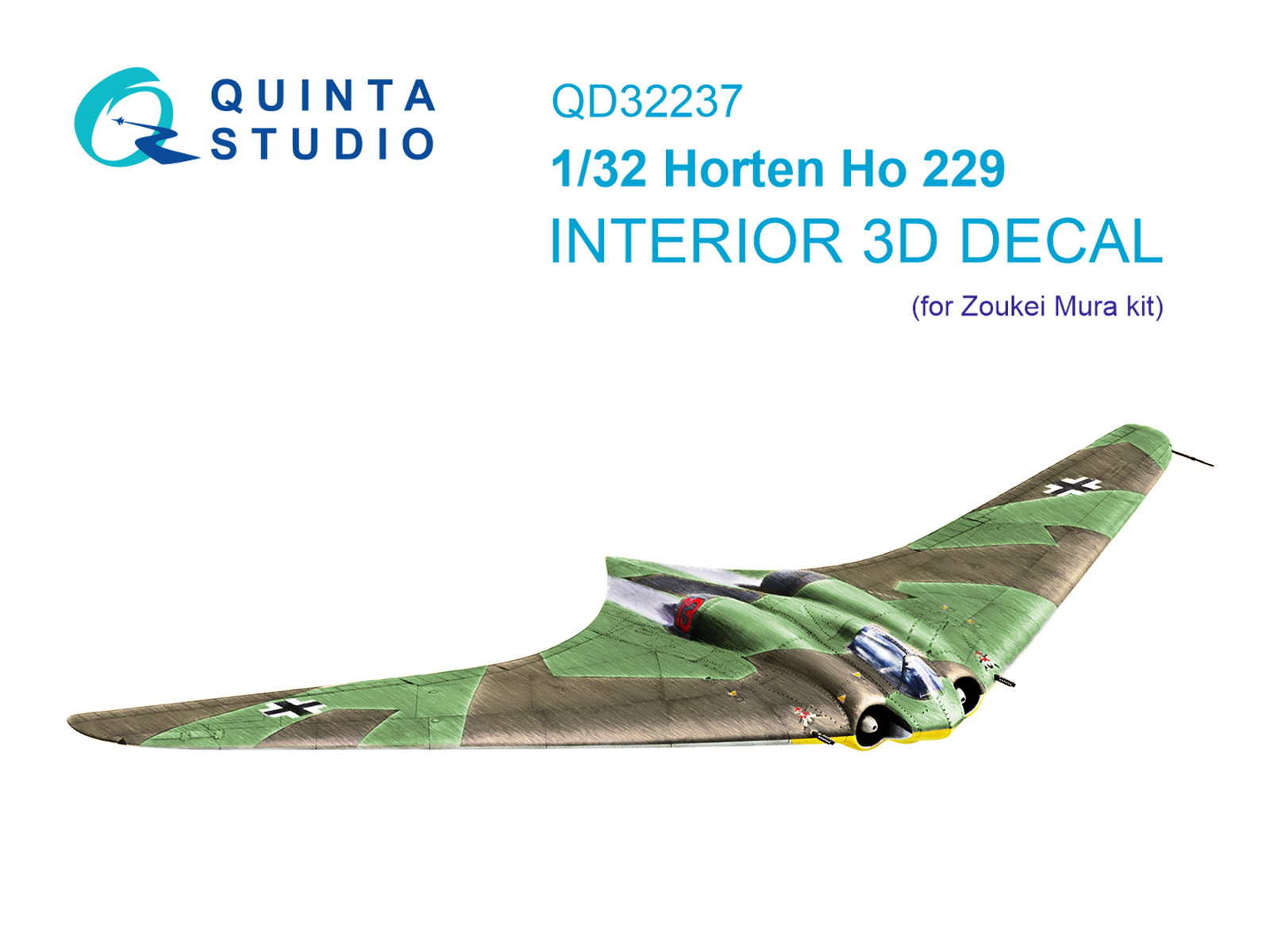 3D Декаль интерьера кабины Horten Ho 229 (Zoukei Mura)