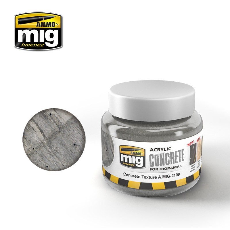 Текстурная паста Concrete Texture (250mL) (Ammo Mig)