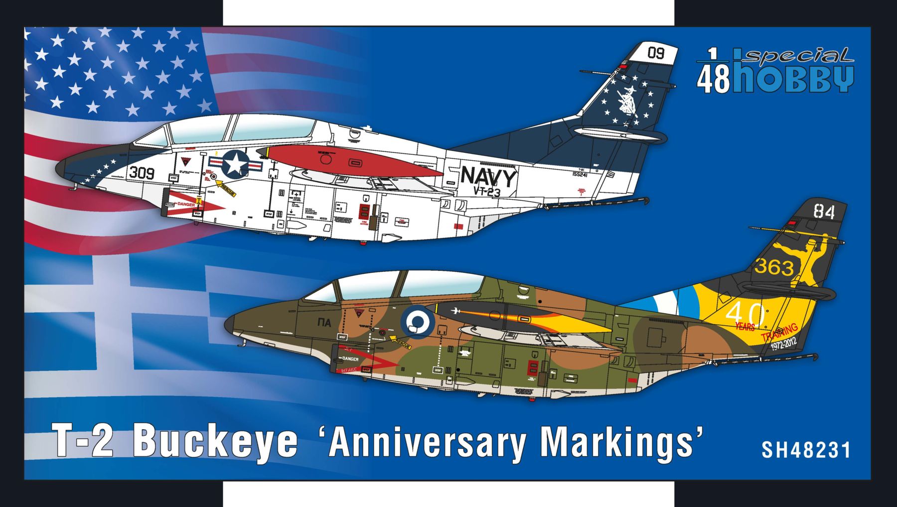 Сборная модель 1/48 T-2 Buckeye 'Anniversary Markings' (Special Hobby)