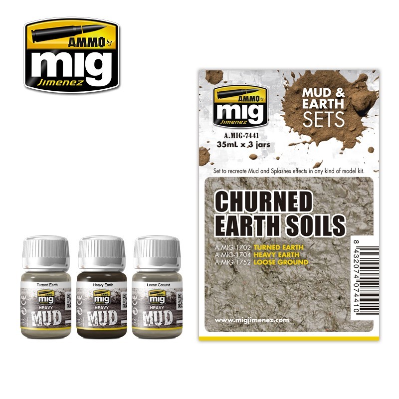 Набор для создания эффектов Churned Earth Soils (Ammo Mig)