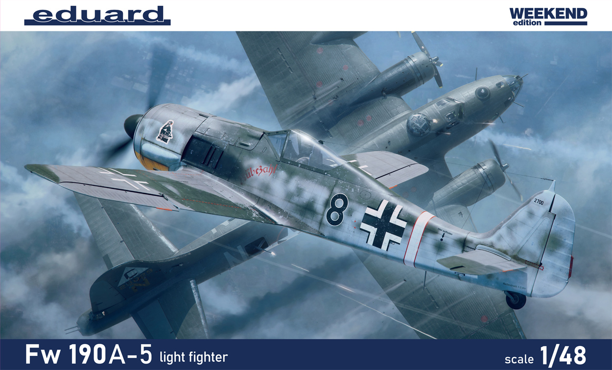 Сборная модель 1/48 Fw 190A-5 light fighter (Weekend Edition) (Eduard kits)