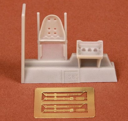 Дополнения из смолы 1/48 Ki-43 Hayabusa (Oscar) Seat (2 pcs.)