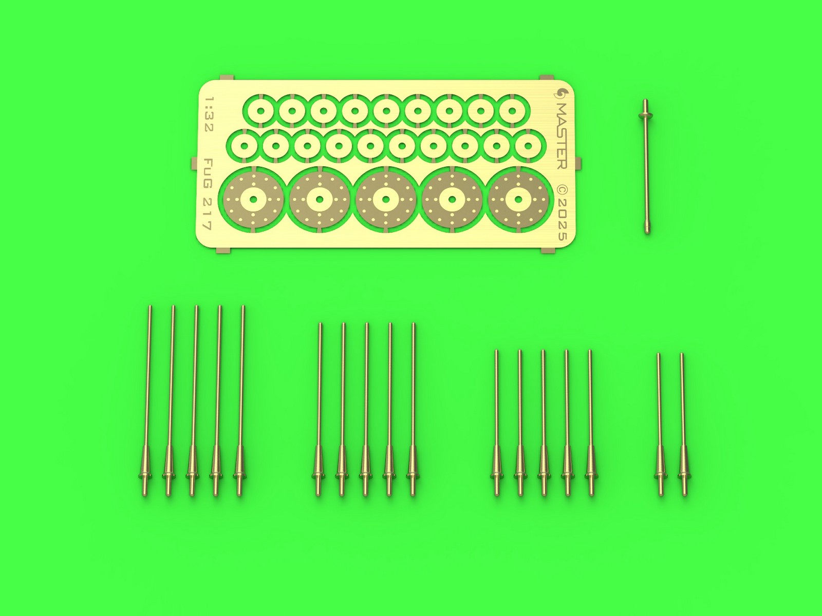 Дополнения из латуни 1/32 Focke-Wulf Fw-190A-6-A7/R11 Nightfighter - FuG217 "Neptun" antennas