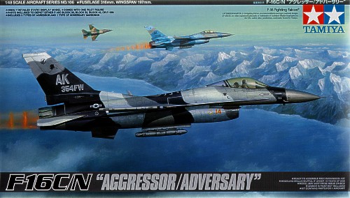 Сборная модель 1/48 Lockheed-Martin F-16C /F-16N Aggressor Adversary  (Tamiya)