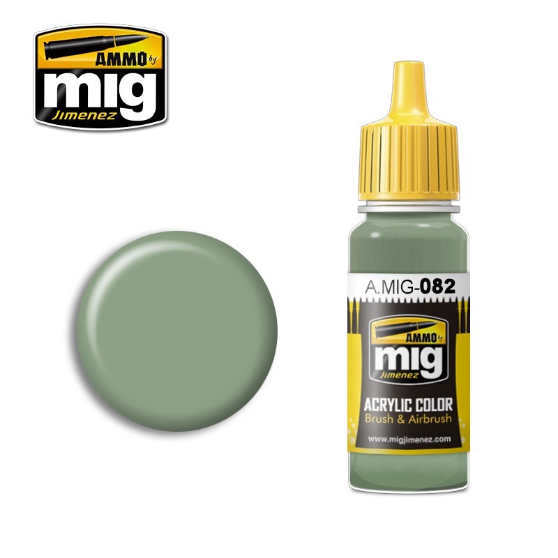 Краска акриловая Cветло-зеленый для внутренних поверхностей (Ammo Mig) (17ml)