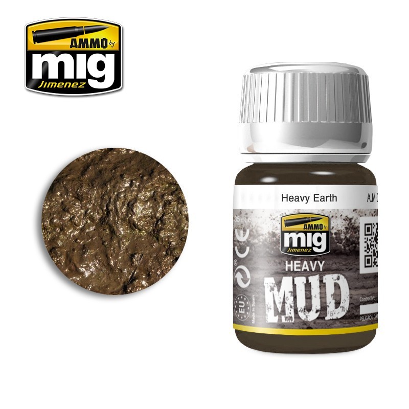 Жидкость для имитации грязевых брызг и потеков HEAVY MUD Heavy Earth (35mL) (Ammo Mig)