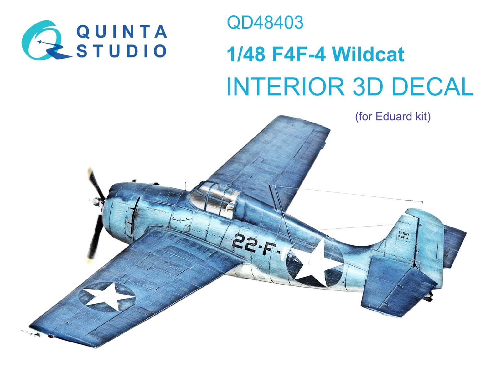 3D Декаль интерьера кабины F4F-4 Wildcat (Eduard)