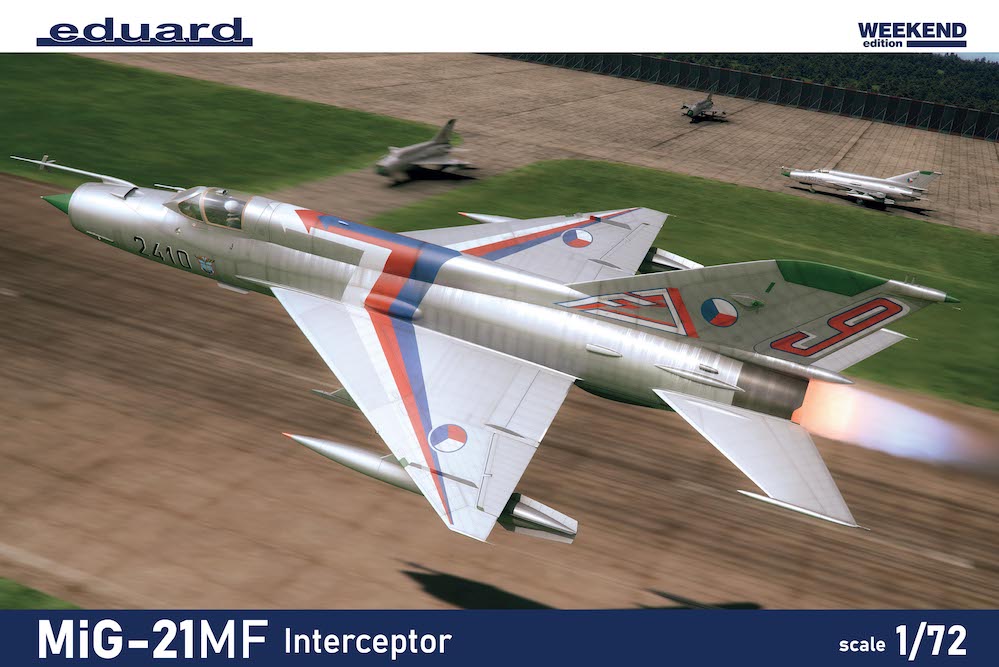 Сборная модель 1/72 Mikoyan MiG-21MF Interceptor Weekend edition (Eduard kits)