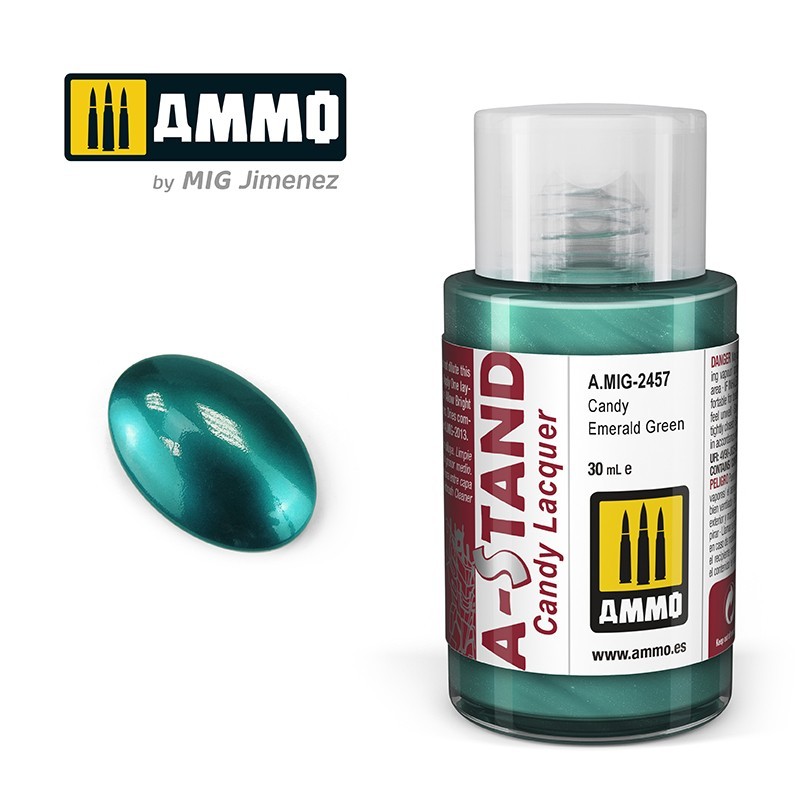 Лак A-STAND Candy Emerald Green(Ammo Mig) (30ml)