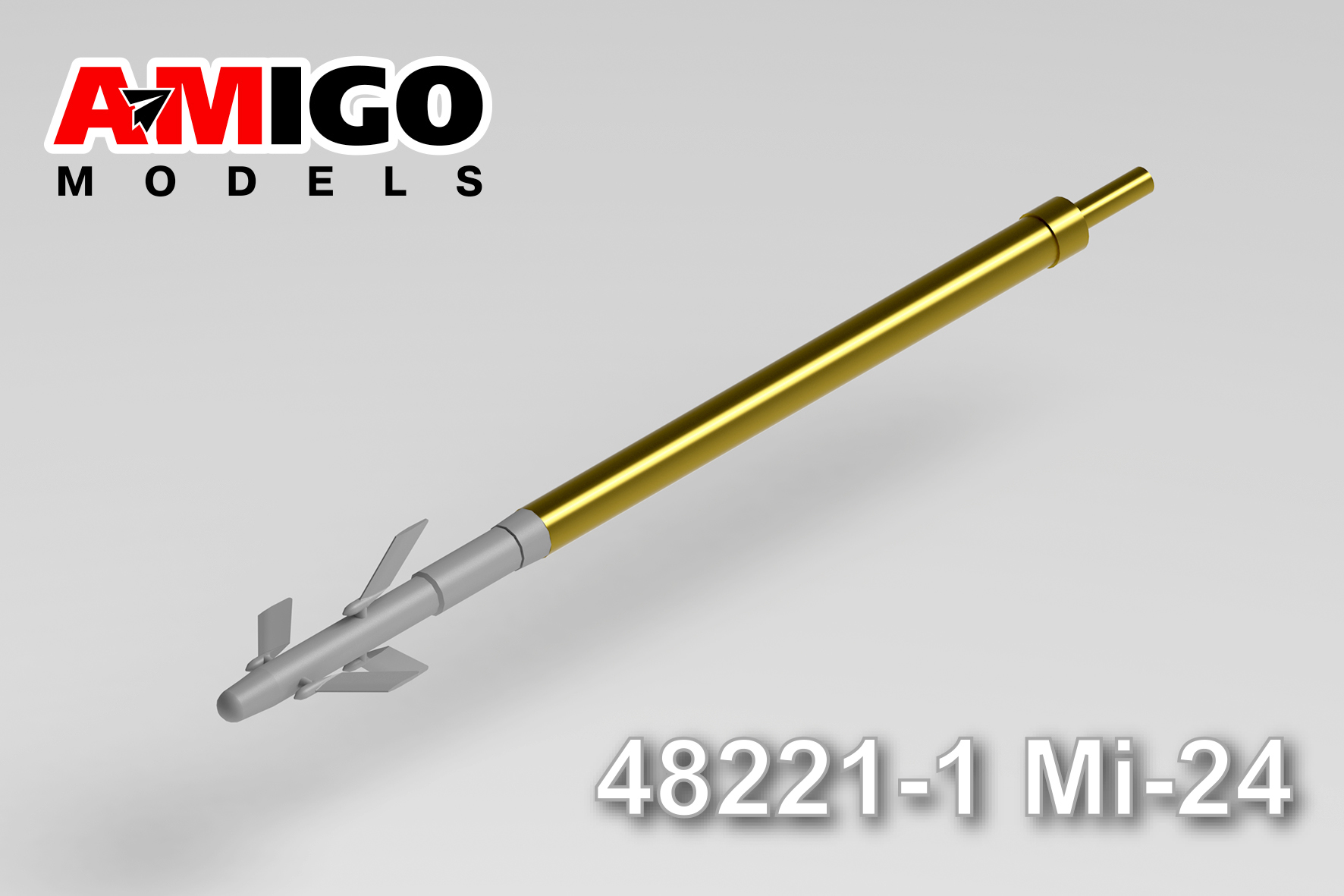 Дополнения из латуни 1/48 ДУАС штанга Ми-24 (Amigo Models)