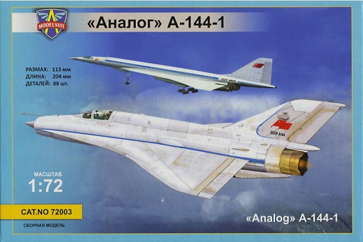 Сборная модель 1/72 Микоян-Гуревич МИГ-21 "Analog" A-144-1  (Modelsvit)