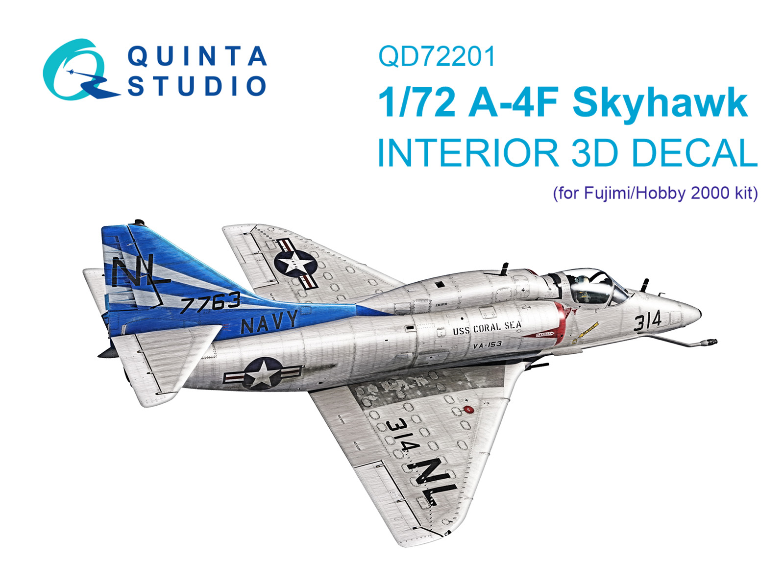 3D Декаль интерьера кабины A-4F Skyhawk (Fujimi/Hobby 2000)