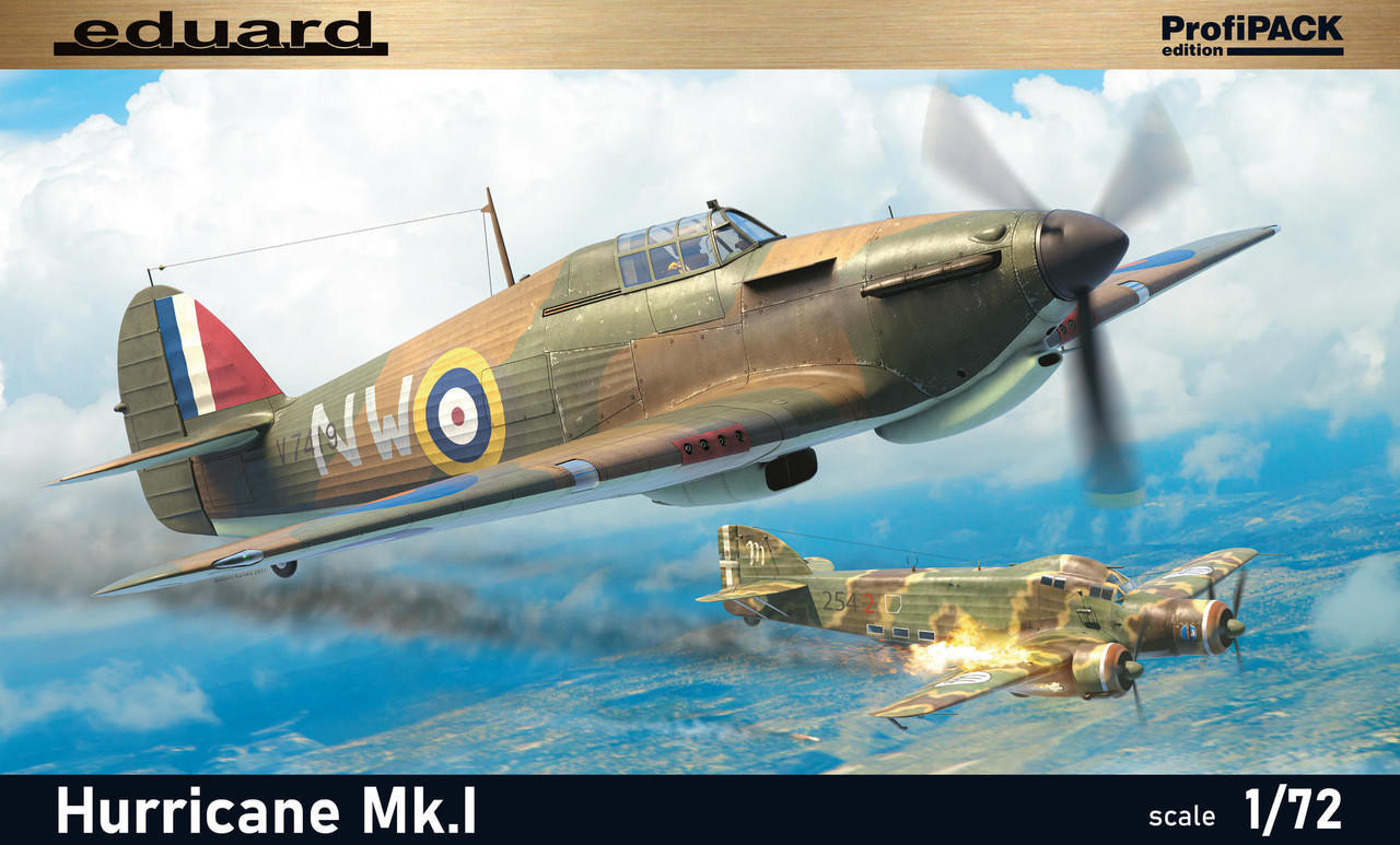 Сборная модель 1/72 Hurricane Mk.I ProfiPACK edition (Eduard kits)