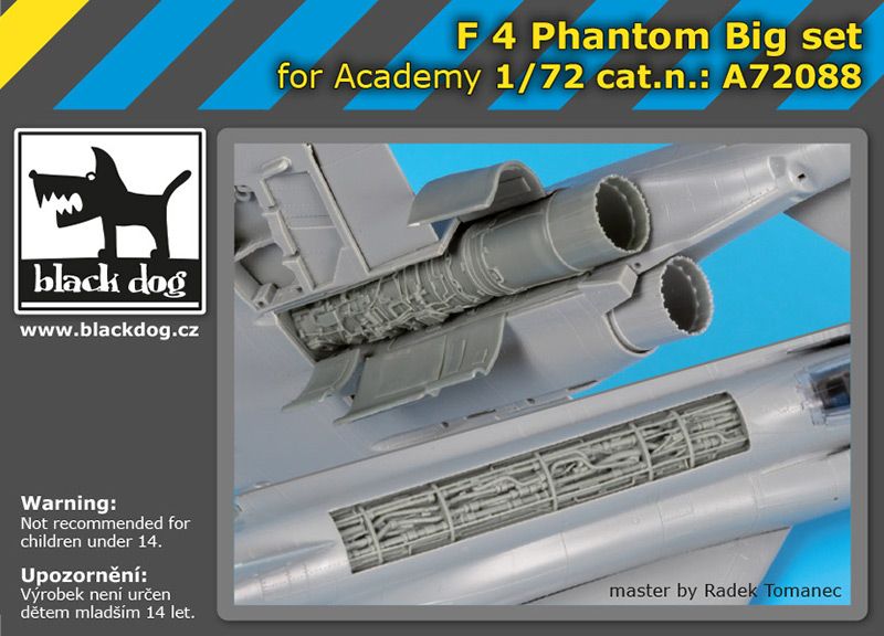 Дополнения из смолы 1/72 McDonnell F-4J Phantom engines and spine detail (Academy kits)