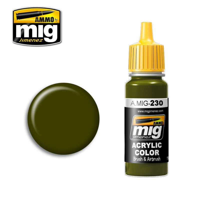 Краска акриловая RLM 82 CAMO GREEN (Ammo Mig) (17ml)