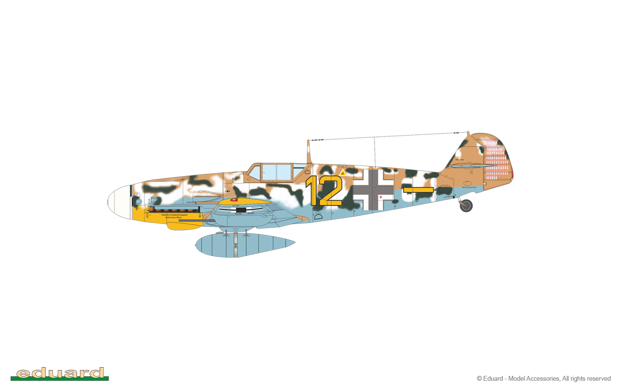 Сборная модель 1/72  Messerschmitt Bf-109G-2/G-4 The Limited edition DUAL COMBO (Eduard kits)