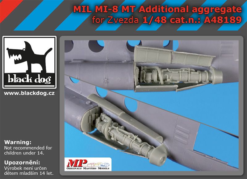 Дополнения из смолы 1/48 Mil Mi-8MT additional aggregate (designed to be used with Zvezda kits) 