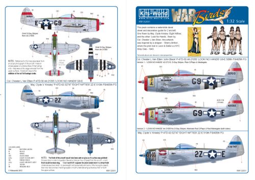 Декаль 1/32 Republic P-47D Thunderbolt (2) (Kits-World)