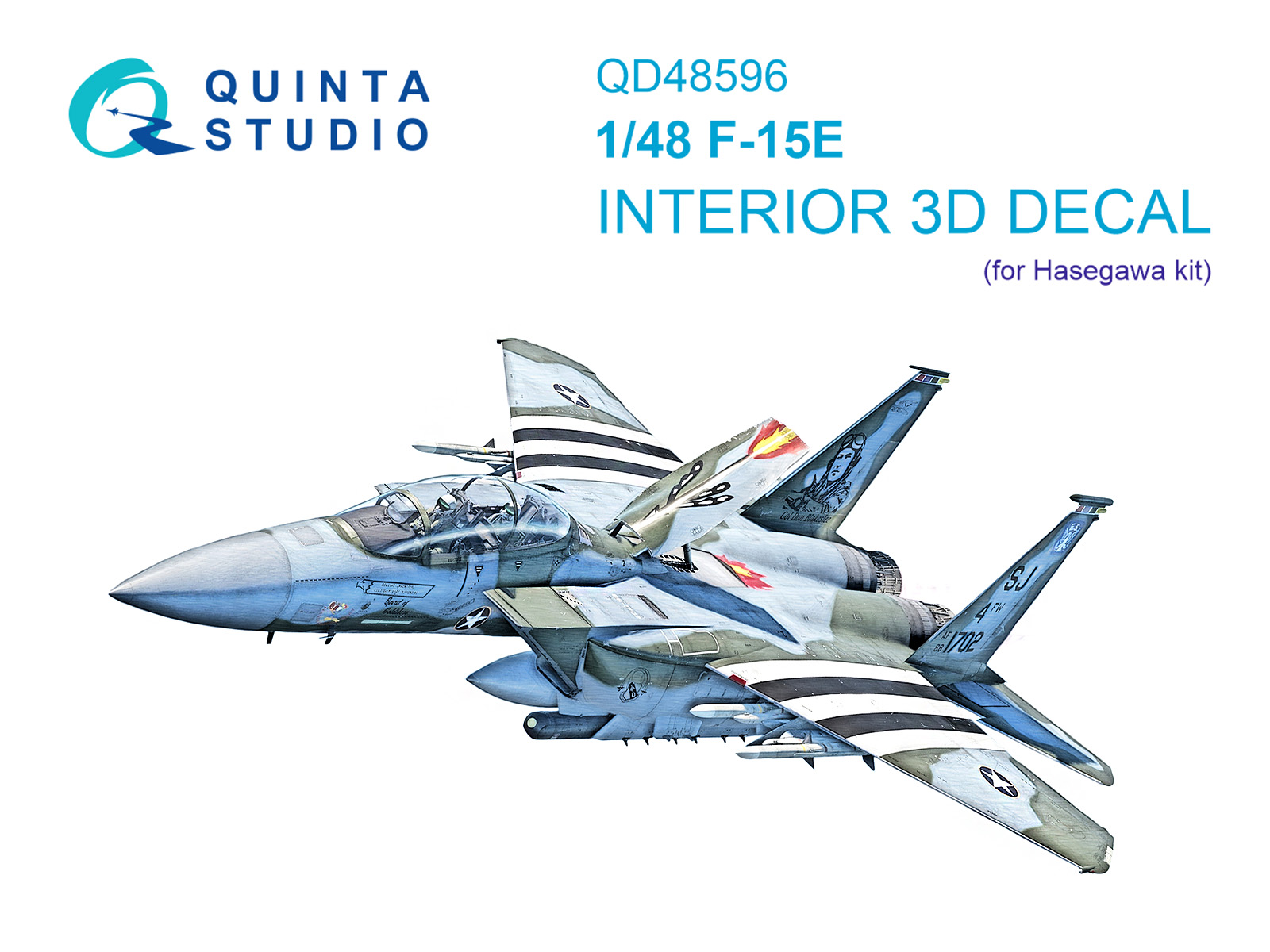 3D Декаль интерьера кабины F-15E Strike Eagle (Hasegawa)