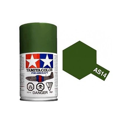 Краска-спрей AS-14 Olive Green USAAF (USAAF Оливково-зеленая) (Tamiya) (100ml)