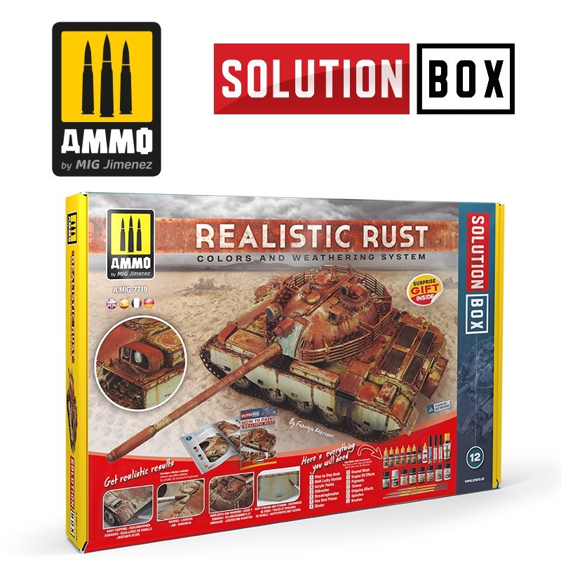 Набор SOLUTION BOX 12 - Realistic Rust (Ammo Mig) 