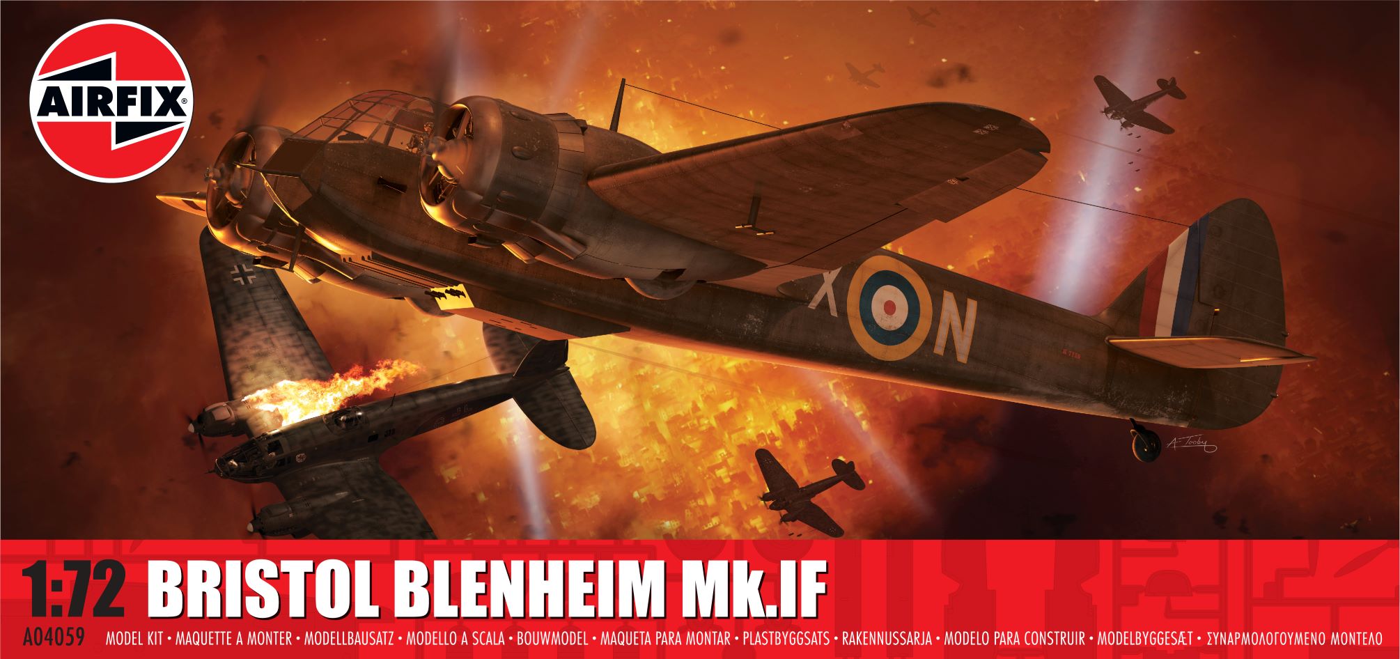 Сборная модель 1/72 Bristol Blenheim Mk.IF (Airfix)