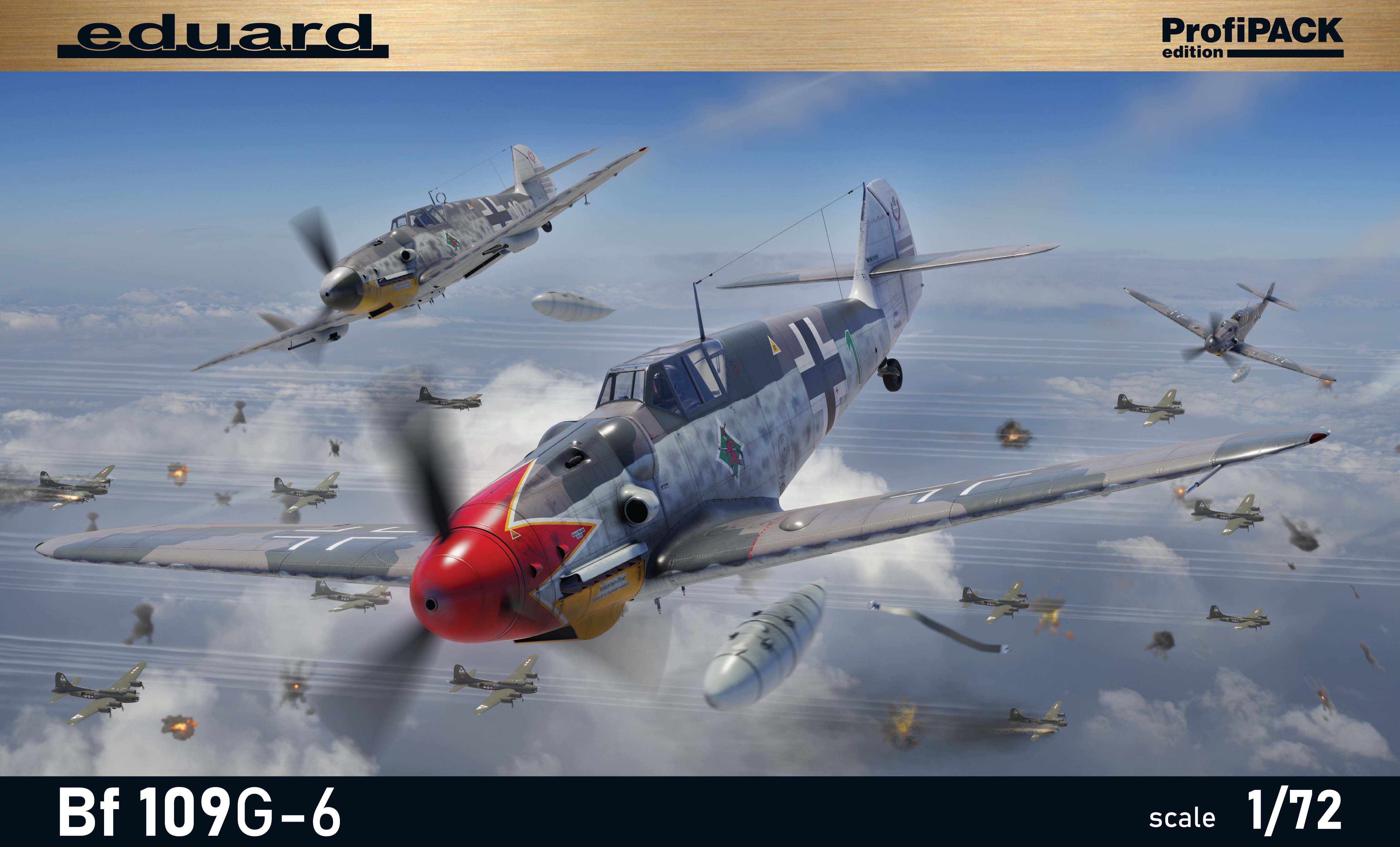 Сборная модель 1/72 Messerschmitt Bf-109G-6  ProfiPACK edition (Eduard kits)