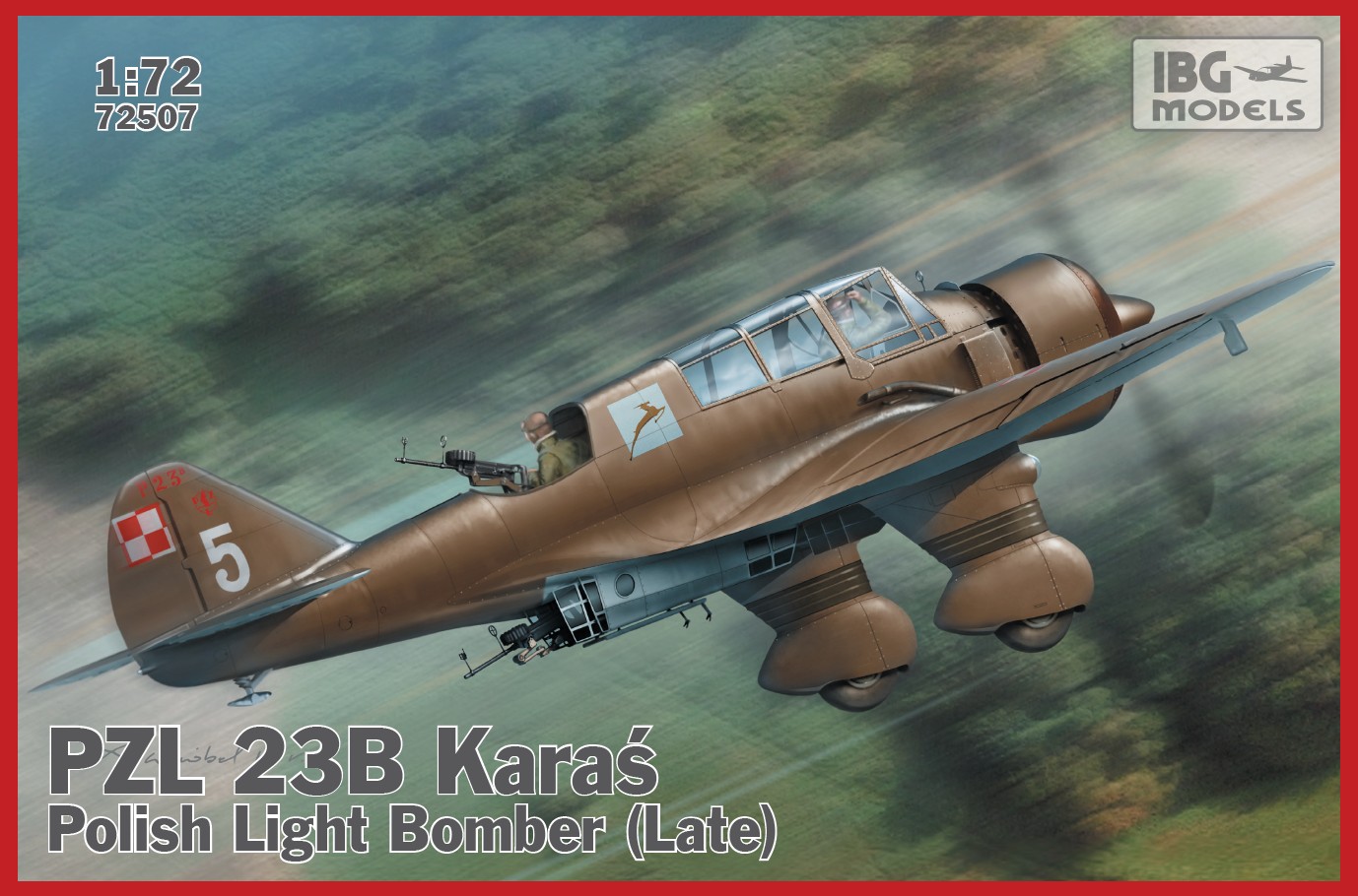 Сборная модель 1/72 PZL P.23B Karas - late production (Early production) (IBG Models)