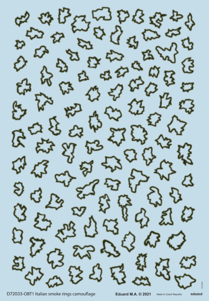 Декаль 1/72 Italian smoke rings camouflage