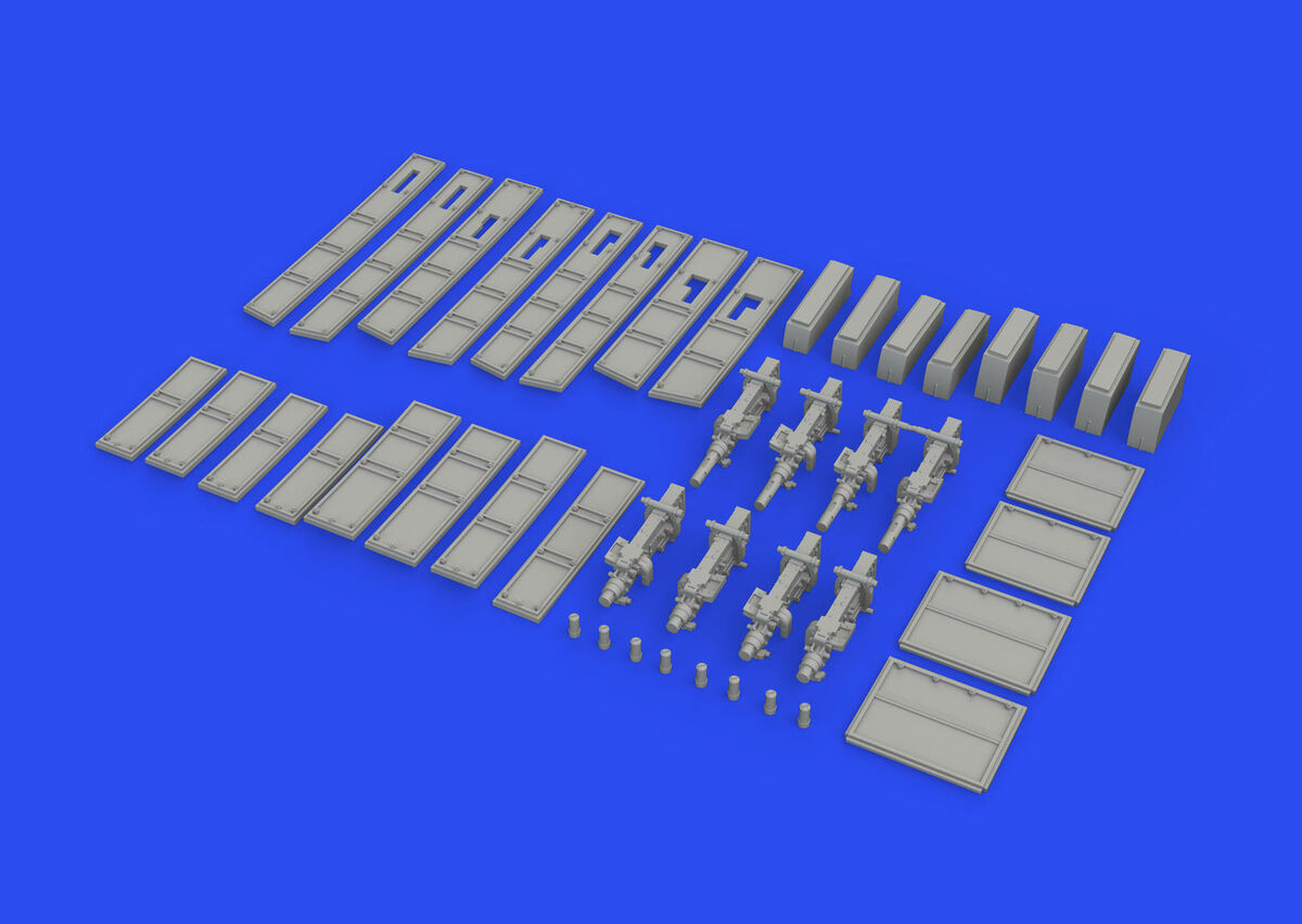 Дополнения из смолы 1/48 Spitfire Mk.IIa gun bays (для модели Eduard)